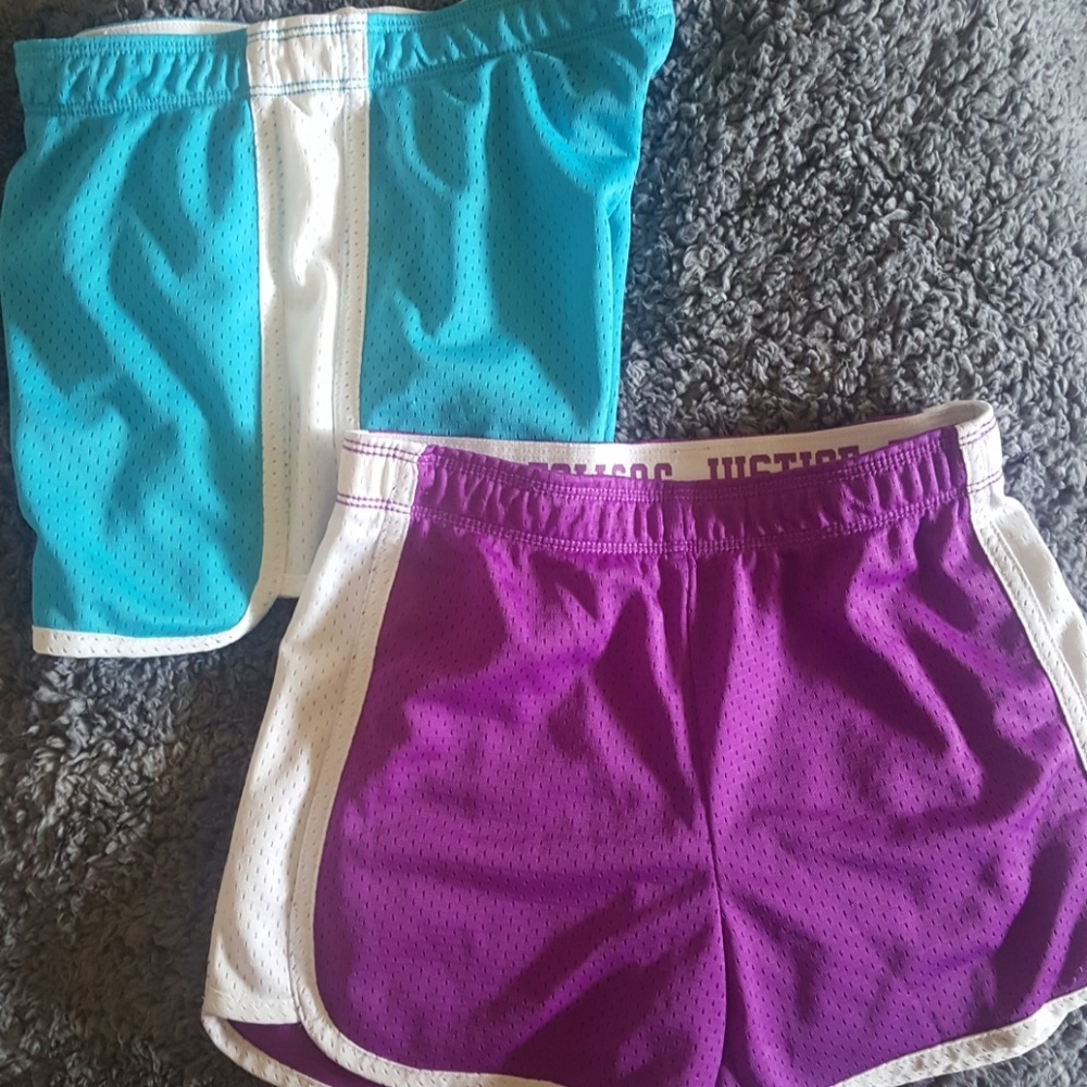 2 Justice shorts kids size 8
